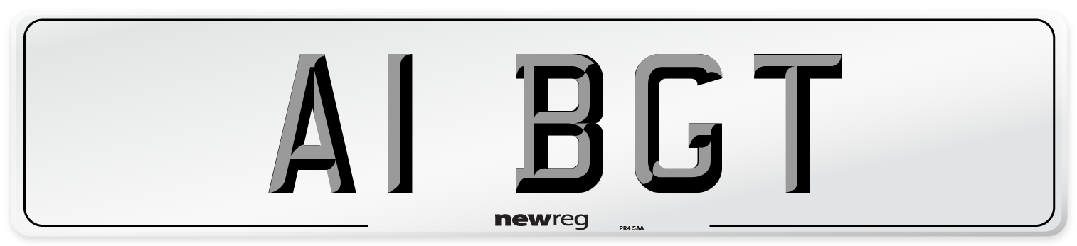 A1 BGT Number Plate from New Reg